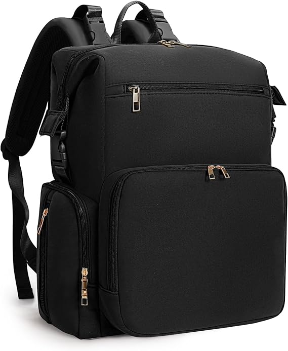 CEI-CEI Neoprene Nappy Changing Bag Backpack Large Newborn Baby Maternity Bags Waterproof Travel Tote for Mom Dad with Insulated Pockets,Changing Pad