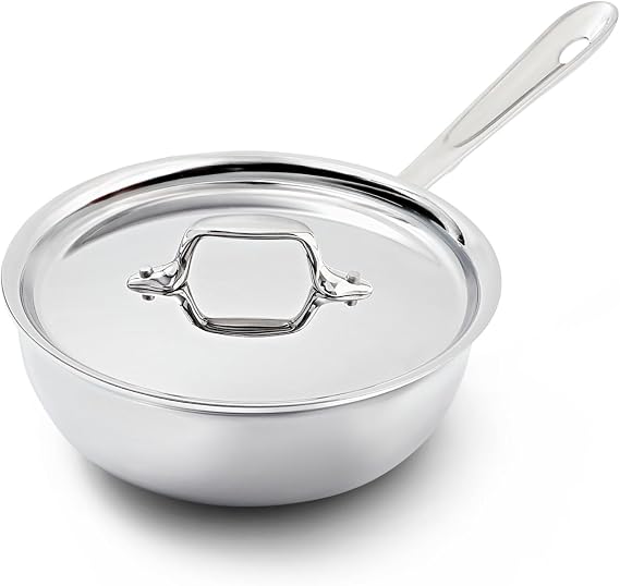 All-Clad Saucier Pan, 2-Quart,4212,White
