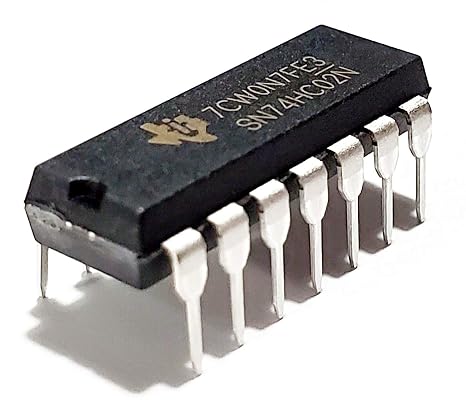 SN74HC02N SN74HC02 74HC02 7402 Quadruple 2-Input Positive-NOR Gates Breadboard-Friendly IC DIP-14 (Pack of 10)