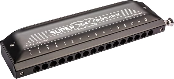 Hohner M758601 Super 64 Stainless Steel Harmonica
