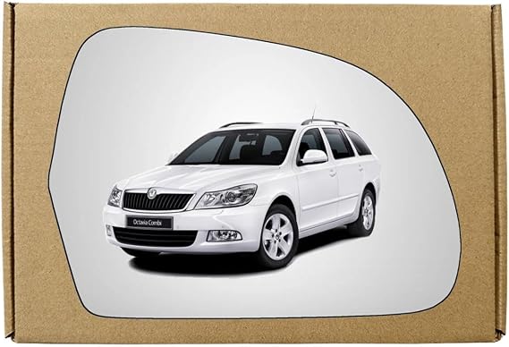 GAPlus Replacement Wing Mirror Glass Right Compatible with Skoda Octavia 2009-2013 STICK-ON Driver Off Side with Blind Spot