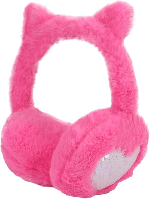 MEJORMEN Winter Ear Muffs For Kids - Cozy Plush Earmuffs Outdoor Furry Ear Warmers & Covers for Boys & Girls, Adults