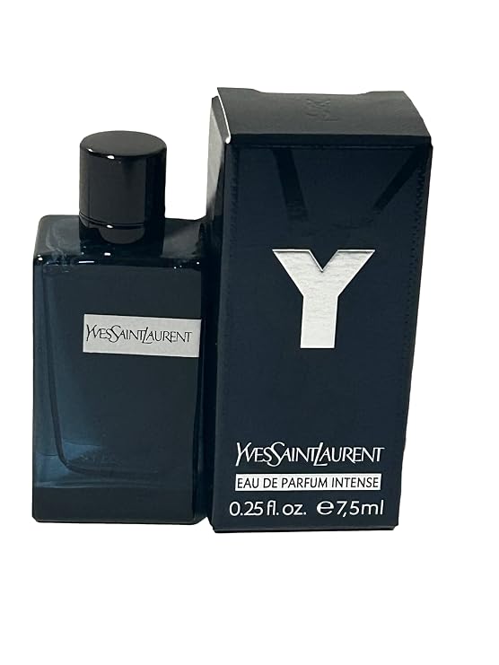 Yves Saint Laurent YSL Y Men Perfume INTENSE Parfum mini splash on SMALL TRAVEL SIZE 7.5 ml / 0.25 Fl oz