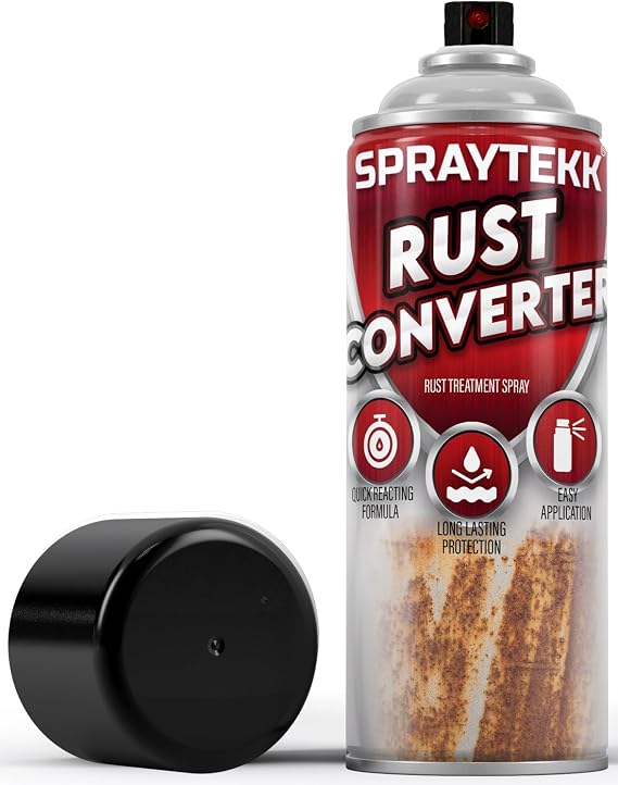 Rust Converter Spray | 400ml | Epoxy-Based Neutralizer & Corrosion Inhibitor | Transforms Rust into a Stable, Protective Surface | Ideal for Vehicles, Tools & Outdoor Metal (1)