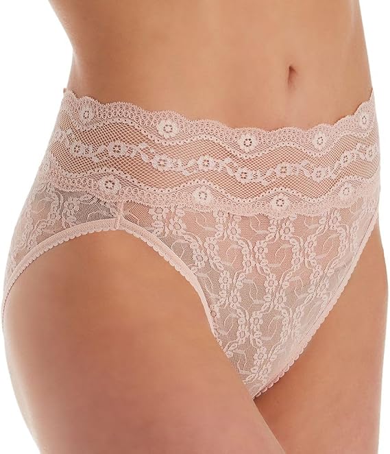 b.tempt'd Women's B.tempt'd By Wacoal Women's Lace Kiss Full Coverage Hi Leg Brief Panty, 978382