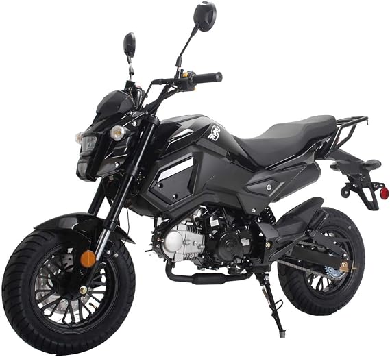 X-PRO 125cc Vader Adult Gas Motorcycle Dirt Motorcycle Street Bike (Black)