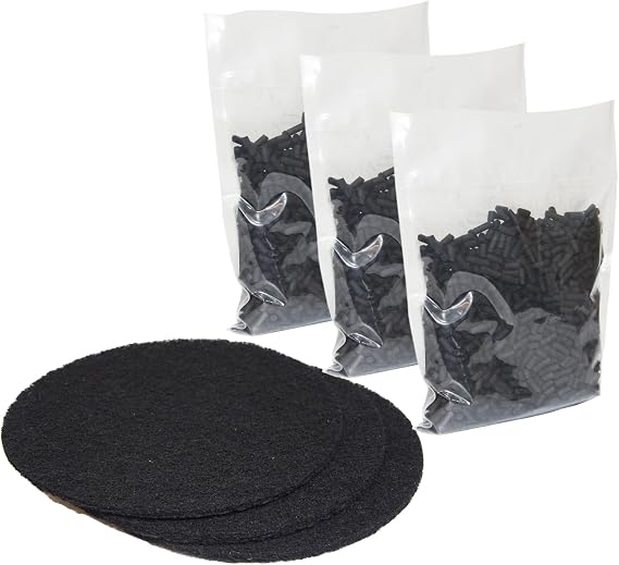 PUREBURG ECO 5 Odor Absorbing Carbon Refills Pack Compatible with Vitamix FoodCycler Model ECO 5, Collection Lid Filter Carbon Filters