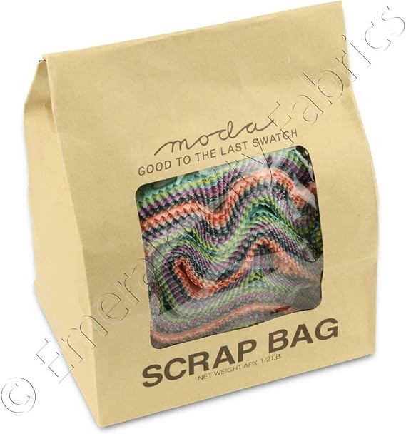 Moda Scrap Bag Assortment Fabric Quilting Strips 12lb. by Moda