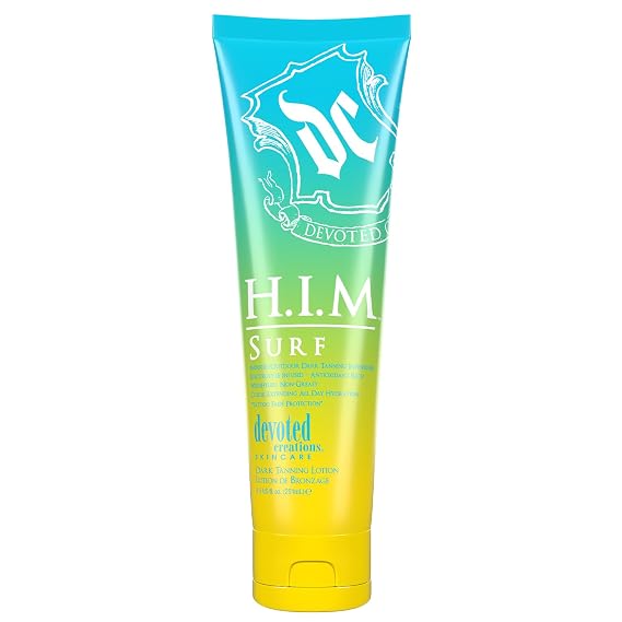 Devoted Creations HIM Surf - Electrolyte Infused Color Extending All Day Hydration Indoor/Outdoor Dark Tanning Intensifier