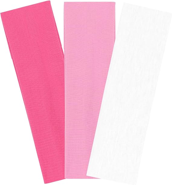 3PCS Headbands for Women Non Slip Elastic Sweat Hairbands Fashion Sports Hair Bands Soft Cloth Fabric Stretchy Headband for Workout Yoga Running