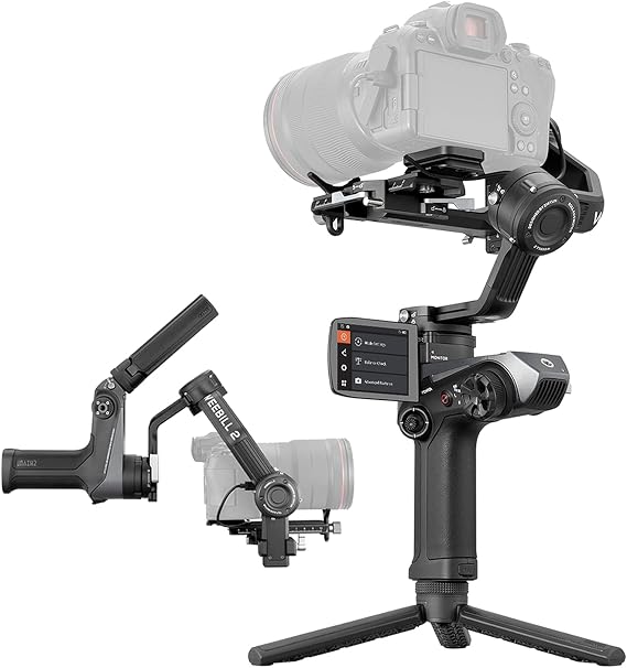 Zhiyun Weebill 2 Camera Stabilizer 3-Axis Gimbal Stabilizer for DSLR and Mirrorless Camera with 2.88 Flip-Out Touchscreen