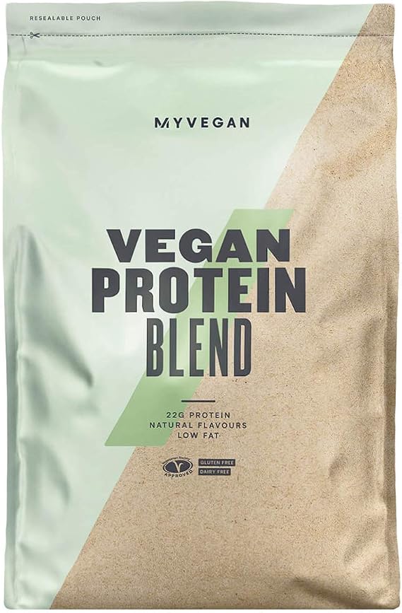 MyVegan Protein Blend by MyProtein. Natural Vegan Protein Powder with 5g of BCAAs. Great Tasting Chocolate Flavoured Plant Based Pea Protein. Gluten-Free and Low in Sugar - 1kg (33 Servings)