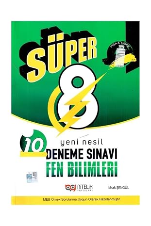 Nitelik Yayınları Süper 8. Sınıf Fen Bilimleri Yeni Nesil Deneme Sınavı