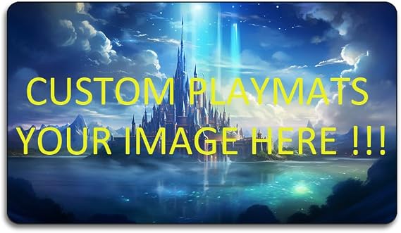 Custom Playmat 24" x 14" Non-Slip TCG Play Mats, Include Storage Bag - Printable Play Zone, Any Image Printed Your Design Tournament and Card Game Legal
