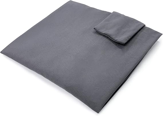 Vekkia Queen Size(60"x10"x6") Bed Wedge Pillow Replacement Cover Only/Headboard Pillow Case/Mattress Wedge Cover(Grey)