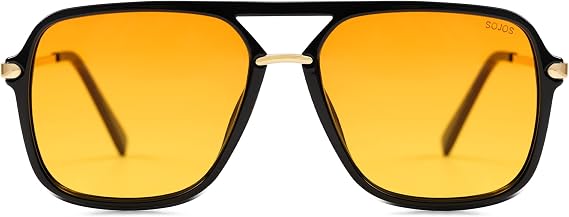 SOJOS Aviator Sunglasses for Women & Men, Square, Polarized Lens, SJ2229