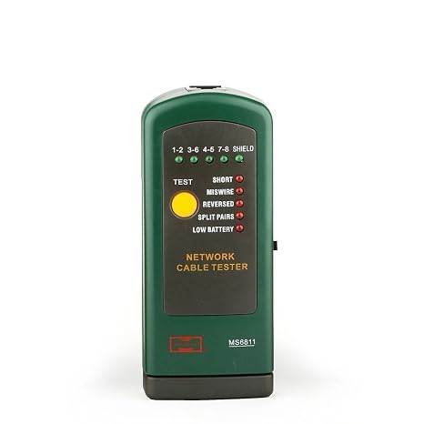 Mastech MS6811 Handheld Network Cable Tester Line Tracker UTP and STP Wiring Test Meter
