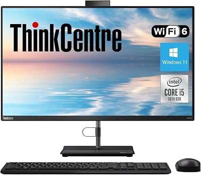 Lenovo ThinkCentre Neo 30a 23.8 FHD Business All-in-One, Intel Core i5-13420H, 16GB RAM, 512GB SSD, Wired KB & Mouse, RJ-45, HDMI, Wi-Fi 6, Webcam, Windows 11 Pro, Black