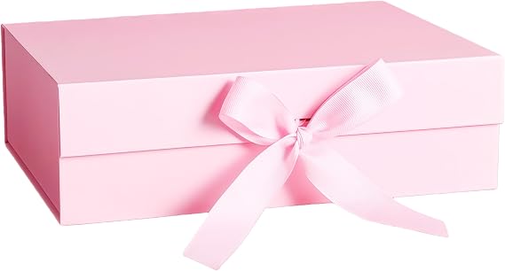 iefoah Pink Gift Box for Presents Gift Boxes with Lids Magnetic Closure