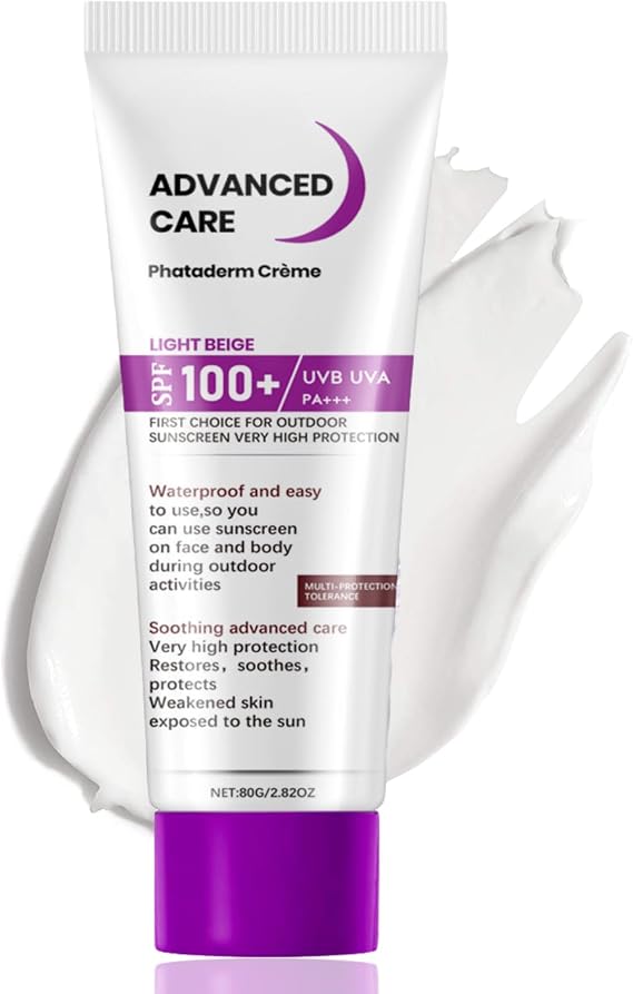Sun Cream Spf 100 - Spf 100 Sunscreen - Uvb/Uva High Protection Spf 100 Face Moisturiser - Factor 100 Sun Screen Prevent Sunburn&Taning -Waterproof Moisturiser Soothing Skin 80g