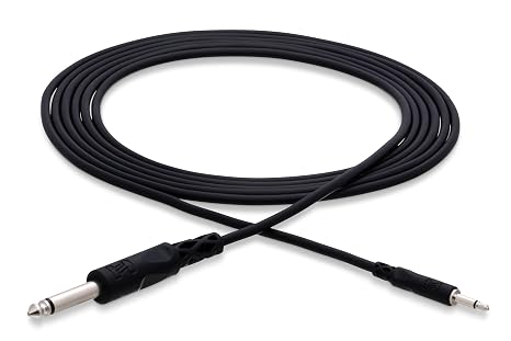 Hosa CMP-310 3.5 mm TS to 1/4 Inch TS Mono Interconnect Cable, 10 Feet