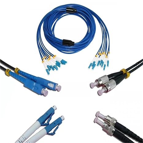 Fiber Optic Patch Cord SM Blue 8C 150M-300M 8-core Armored(150m FC-FC)