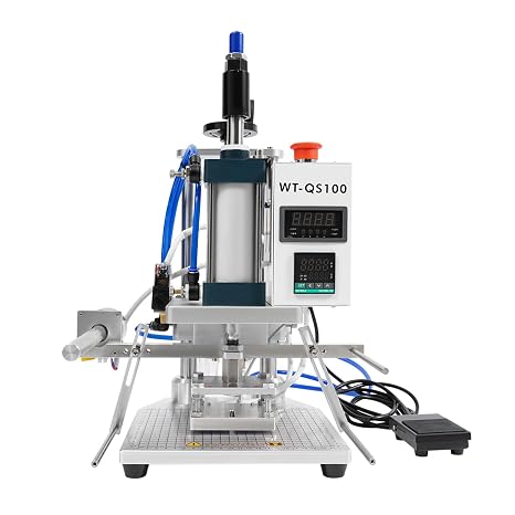 Electric Stamping Machine Pneumatic Hot Foil Stamping Machine,Pneumatic Leather Hot Stamping Machine for Leather, PVC, Paper, Plastic