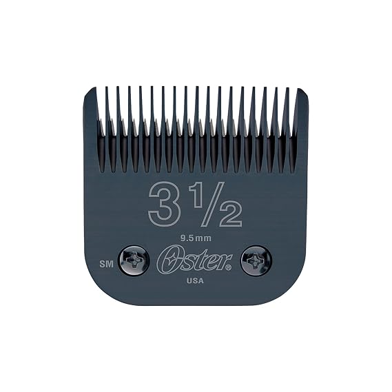 Oster Professional Clipper Blades - Size 3.5 Oster Clipper Blades - Compatible with all Oster Detachable Blade Clippers - Long-lasting, High-Carbon Steel, Treated for Ultra-Sharp Precision