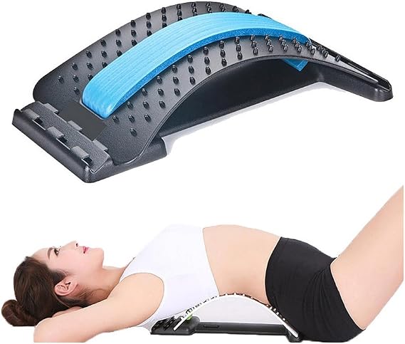 Back Stretcher Posture Massager for Back Relaxation & Pain Relief, Back Massager Magic Stretcher Stretch Equipment Lumbar Support Relaxation