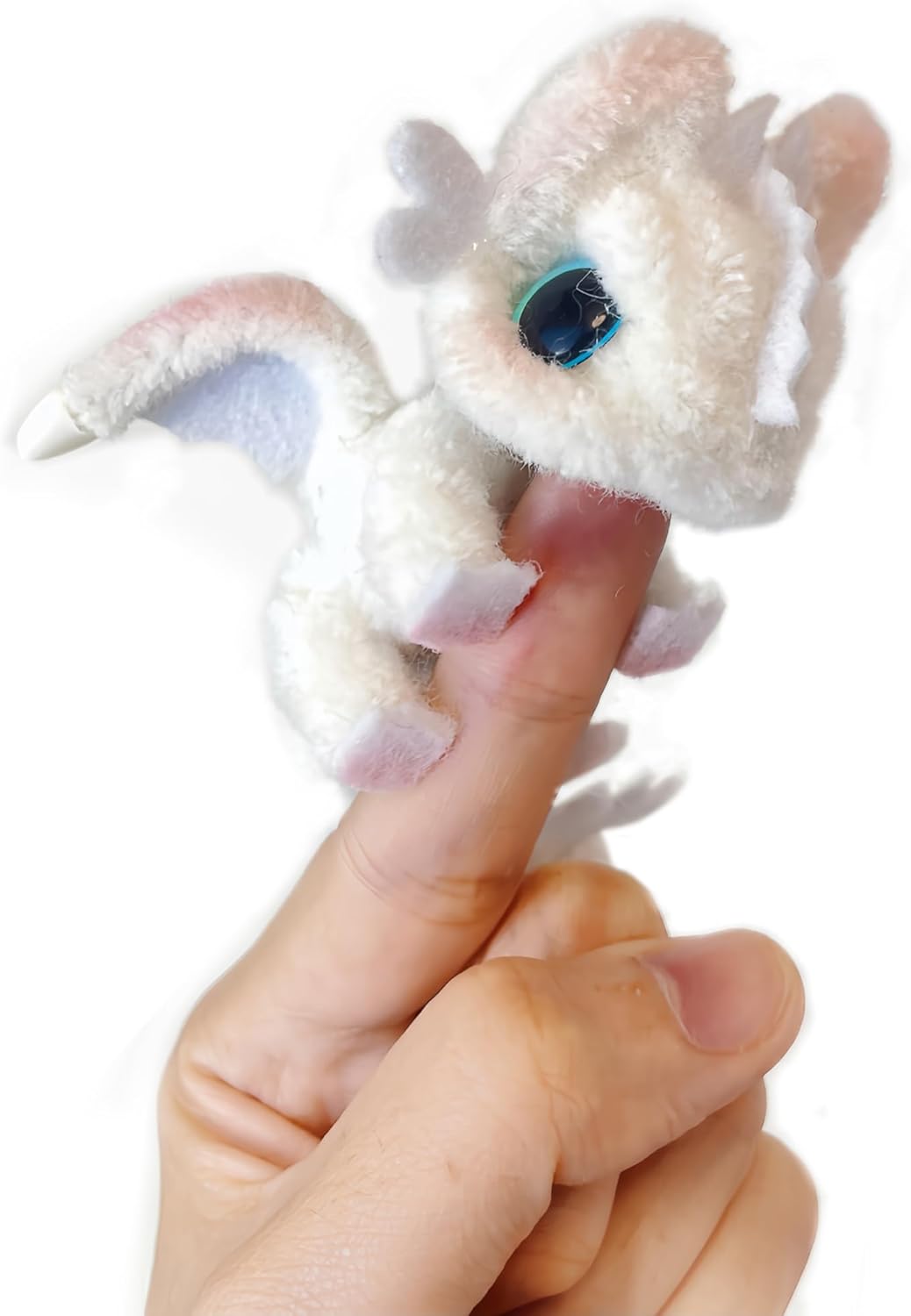 Handcrafted Dragon Doll - Adorable Plush Toy for Kids and Collectors white