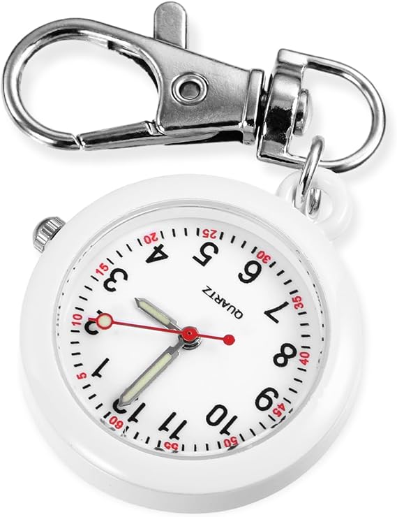Nurse Pocket Watch Keychain Fob Watches for Nurse Fob Watch Clip on