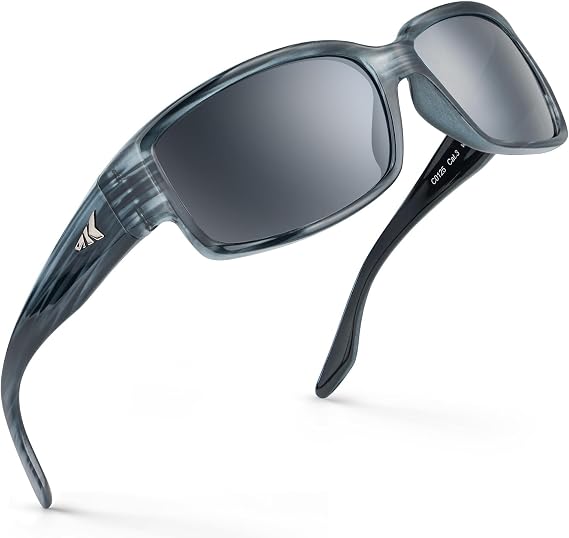 KastKing Skidaway Polarized Sport Sunglasses for Men and Women, Wrap Design