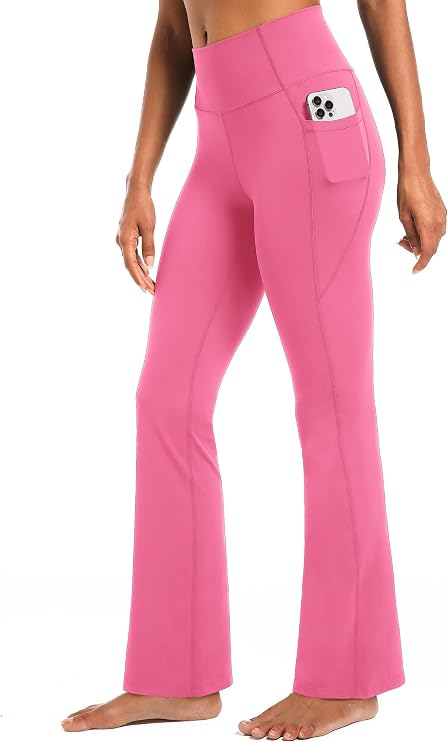 CADMUS Women's Yoga Pants Workout Bootcut Legging | High Waisted, Buttery Soft, Tummy Control, Butt Lifting, with Pockets