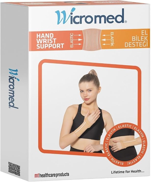 Wicromed Spor Elastik Ortopedik Örme El Bilek Desteği - El Bilek Ateli,L