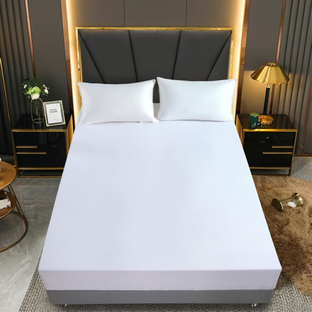 Cartoon Bedspread Polyester Mattress Cover All-Around Elastic Band Bed SheetNo Pillowcase King Queen Full Size Home Decoration,4,200x220x30