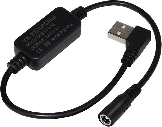 HUZUM Heated Jacket Adapter Charger USB Voltage Step Up Cable for Metabo, Milwaukee, Dewalt, Makita, Snap-on, Revean, Craftsman,Ryobi, Rigid, AEG(USB Step-Up Cable Only Working for 12V Jackets)