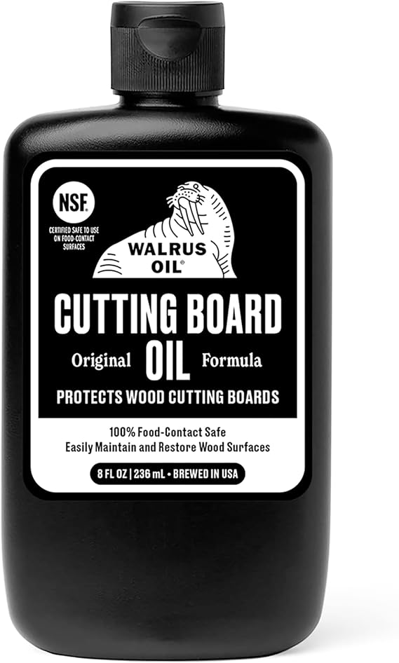 WALRUS OIL - Cutting Board Oil and Wood Butcher Block Oil, 8 oz Bottle, FDA Food-Contact Safe