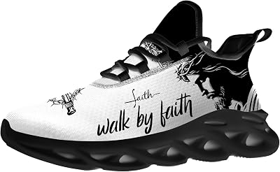 Mens Womens Faith Shoes Walk by Faith Sneakers Running Tennis Shoes Gifts for Men Women