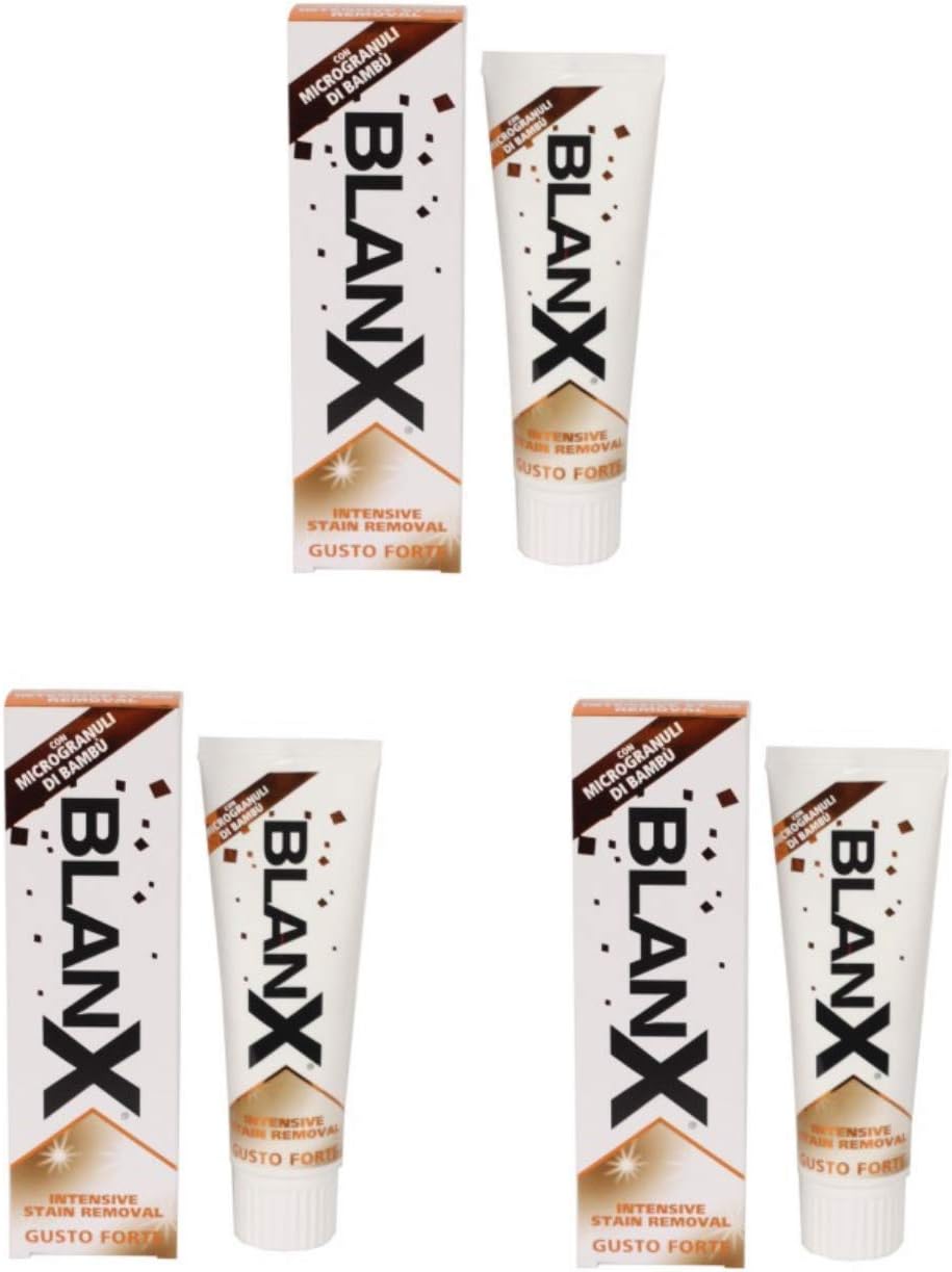 Blanx Toothpaste Intensive Stain Removal 2.5 Oz Pack of 3