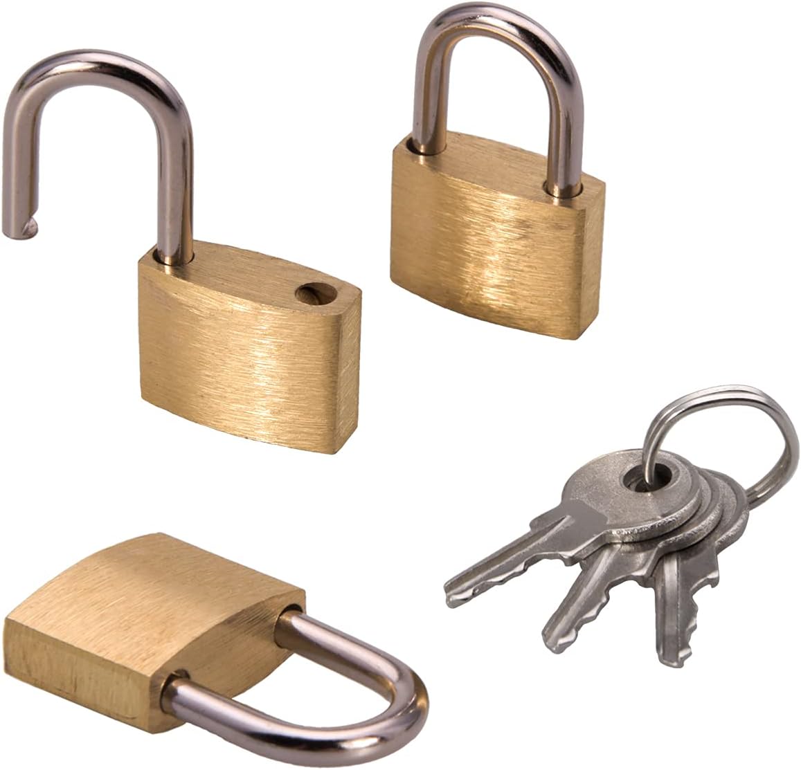 Mini Padlock with Keys Small Diary Padlocks Luggage Padlock Travel Bags Backpack Computer Bag Padlocks 3