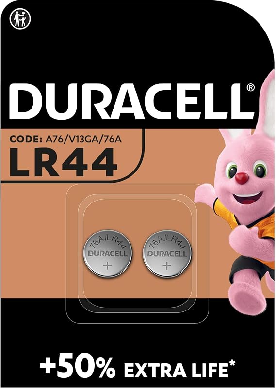 2-Pack LR44 Alkaline Button Coin Cell Battery