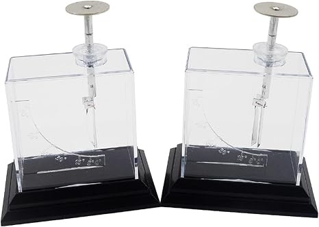 VERIMP 2 Pcs Light Weight Widely Used Compact Foil Electroscope Demonstrator, Physics Electrometer Science Experiment Tool Physics Educational