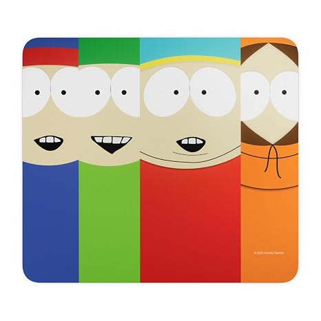 SteelSeries QcK Cloth Gaming Mouse Pad - Exclusive Micro-Woven Surface - Optimized For Gaming Sensors - Maximum Control - Size L - South Park 4 Boys Edition