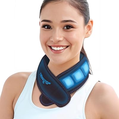NEWGO Neck Ring Coolers Instant Cooling Wrap Neck Ice Pack for Outdoor Sports, Travel, Camping, Long Lasting Cold Pack