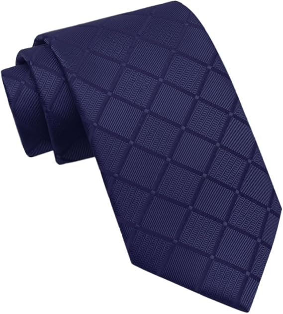 LJBFNN Ties for Men, 3.15'' Mens Tie Plaid Neckties for Men Teens Shirt Suit Tuxedo Wedding Party Business School Daily Dress