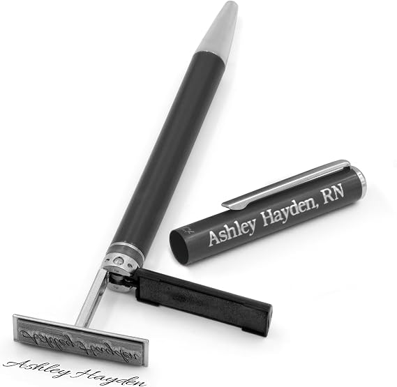 Heri Metal Stamp Pen with Free Engraving - Black