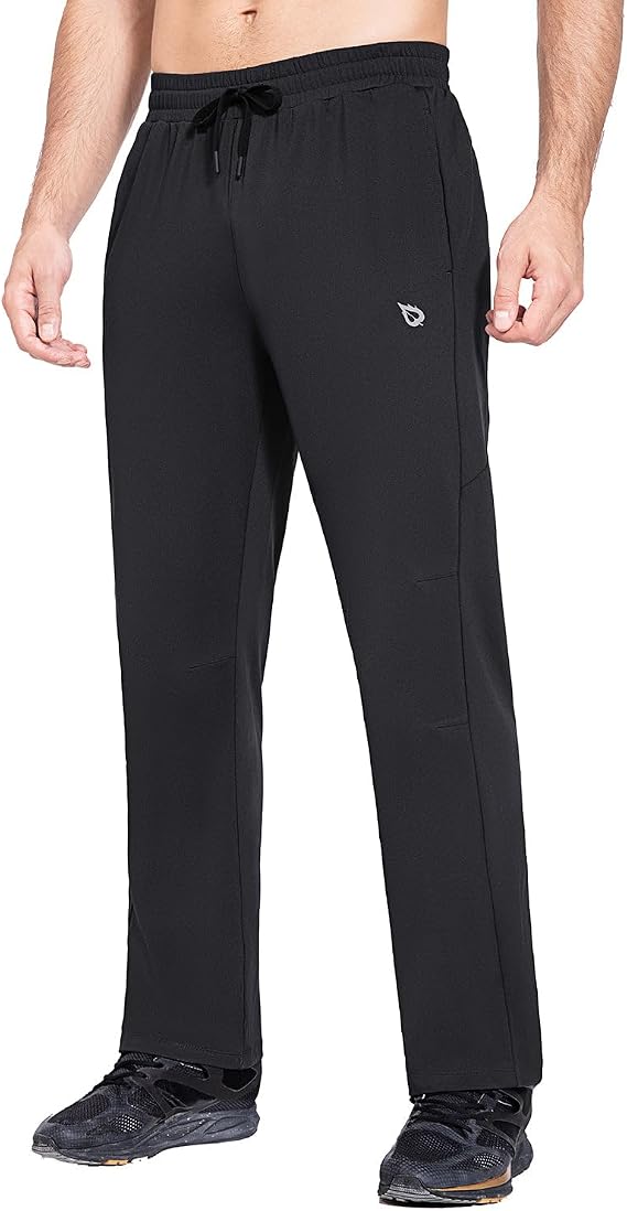 baleaf Men's Fleece Lined Water Resistant Pants Winter Thermal Sweatpants