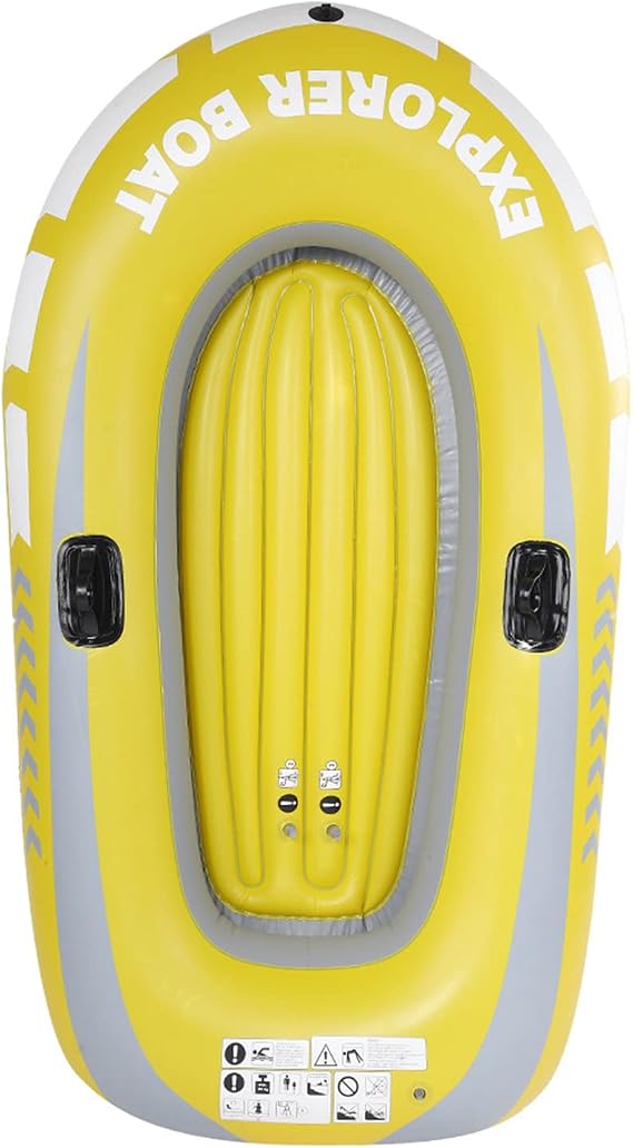 Double Inflatable Sport Kayak, Inflatable Canoe with Two Paddle Holders, Foldable Fishin Boat for River Raftin