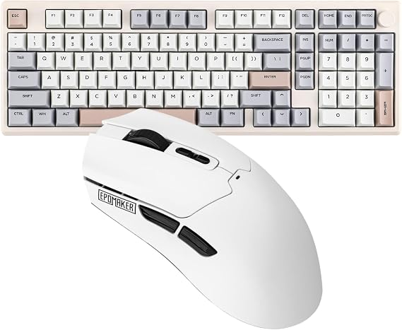 EPOMAKER Galaxy100 QMK/VIA Wireless Gaming Keyboard+Click Lite Wireless Gaming Mouse