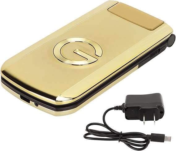 Ejoyous Flip Seniors Phone, Big Font Big Screen Loud Phone One Key Shortcut Dialing Cell Phone with Ultra Long Standby Dual Card Dual Standby G9000 Gold